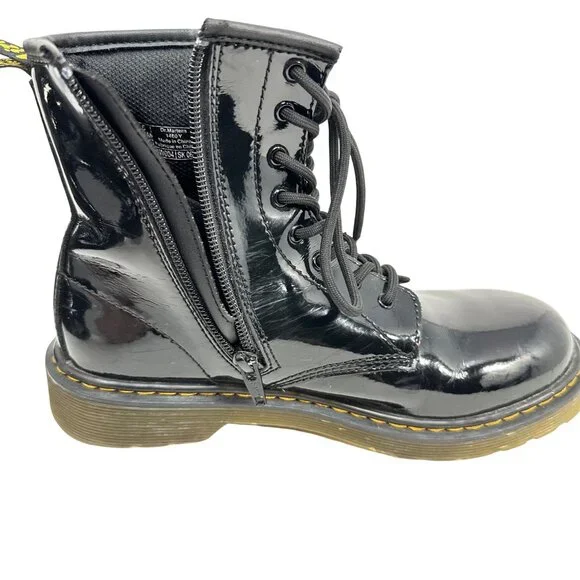Dr Martens Patent Leather Boots - Black - Youth 5US/4UK - 1460Y - Picture 9 of 11